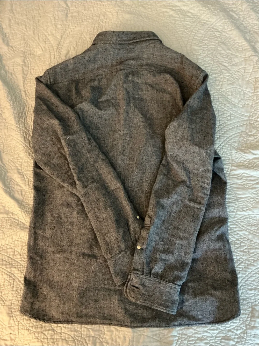 J. Crew Men’s Gray Heather Button-Down Shirt